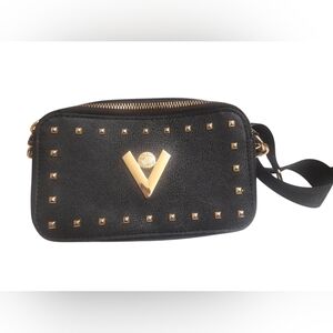 Valentino Orlandi Camera Crossbody Shoulder Black Bag